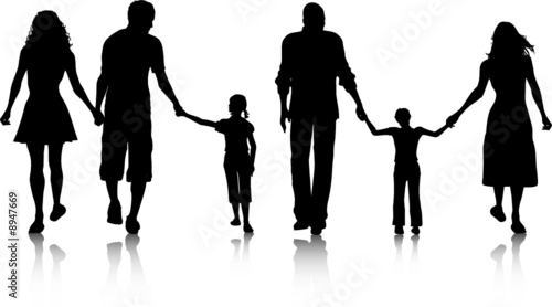 Families walking