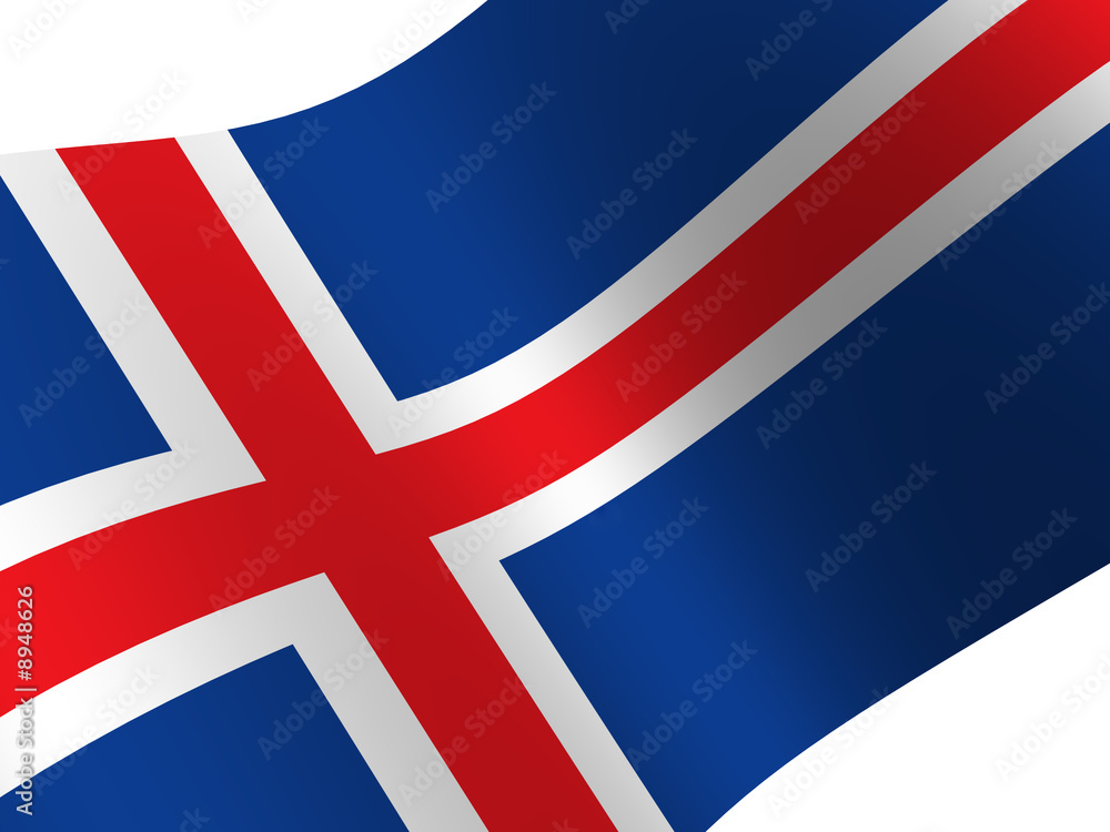 National Flag. Iceland