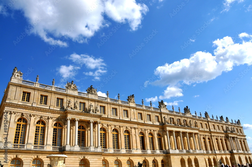 La façade du chateau de Versailles