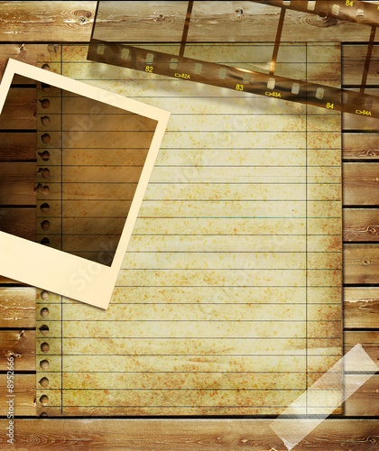 retro background with film strips