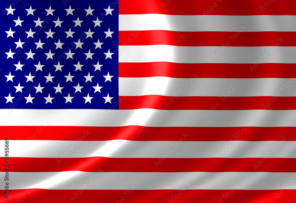 American flag waving in the wind American flag waving in the wind