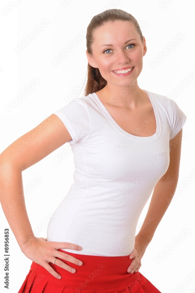 Isolated lovely and sexy young brunette girl Isolated lovely and sexy young brunette girl