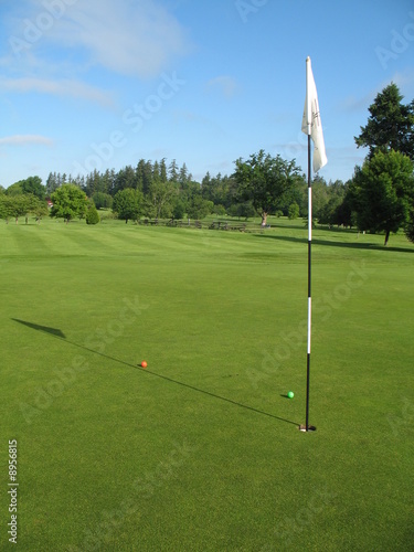 on the green