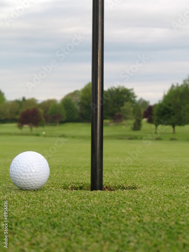 beside the hole