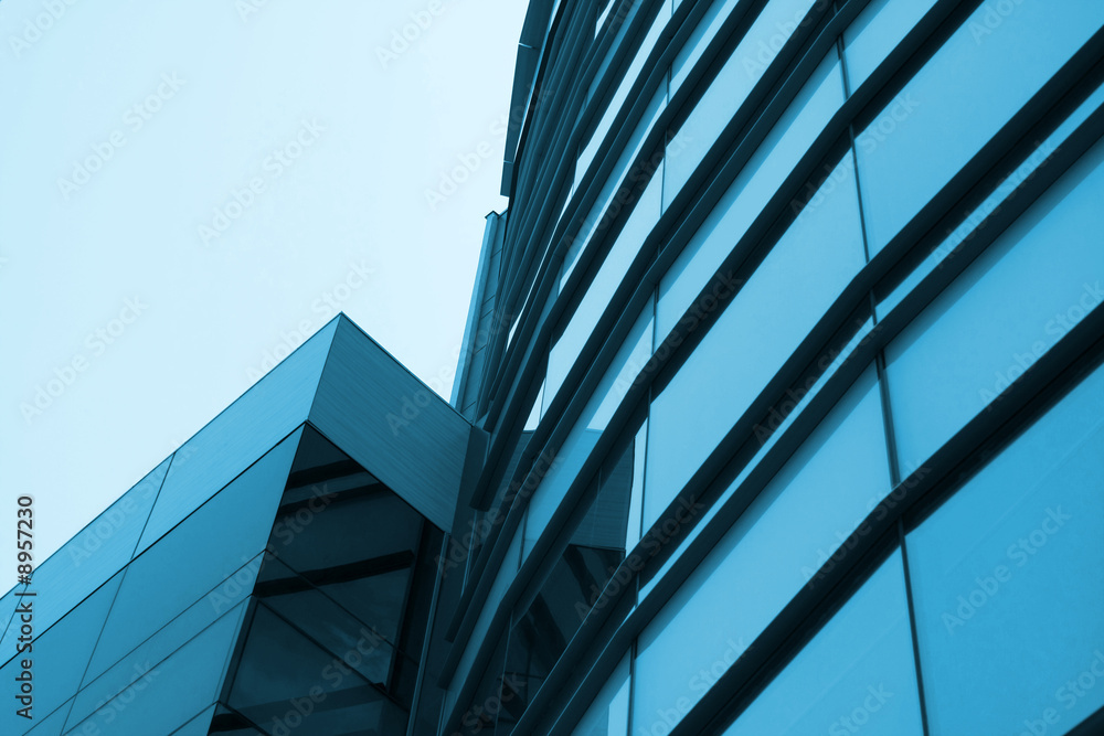 Obraz premium blue office building