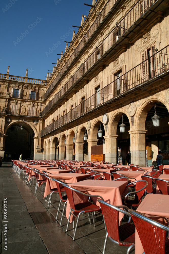 Naklejka premium Plaza Mayor in Salamanca, Spain