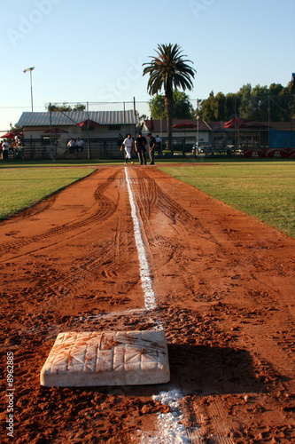 Home Plate on Base Line