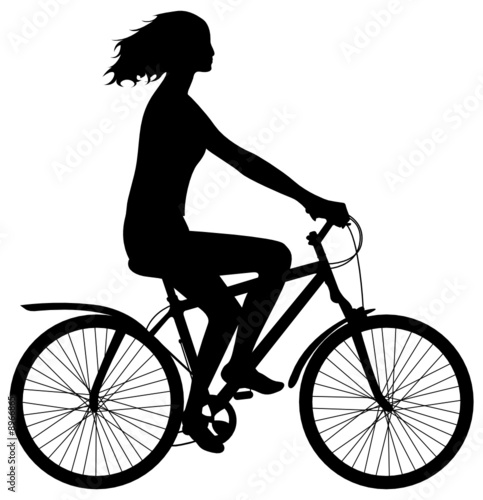 Woman on bicycle