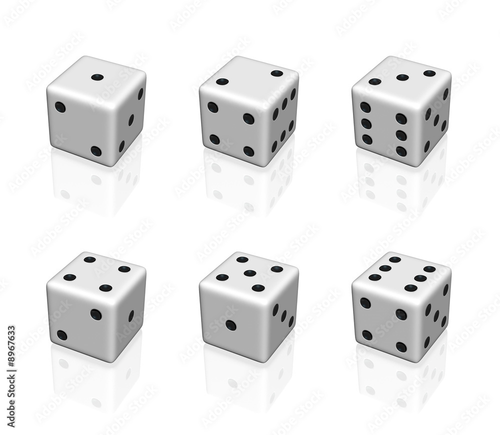 white dice set white dice set