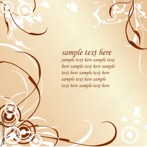 abstract grungy floral background