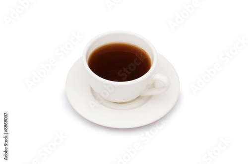 Cup of tea isolated on the whie background.