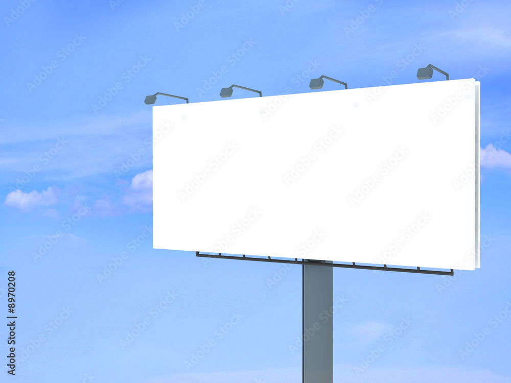 Obraz premium 3d rendering illustration of a billboard