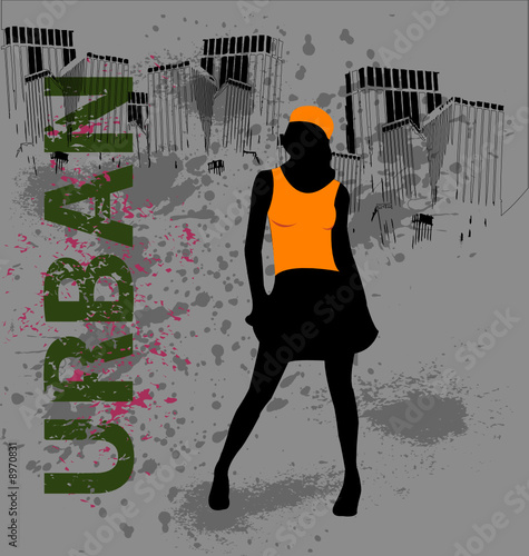 Urban Abstract City Poster Vector