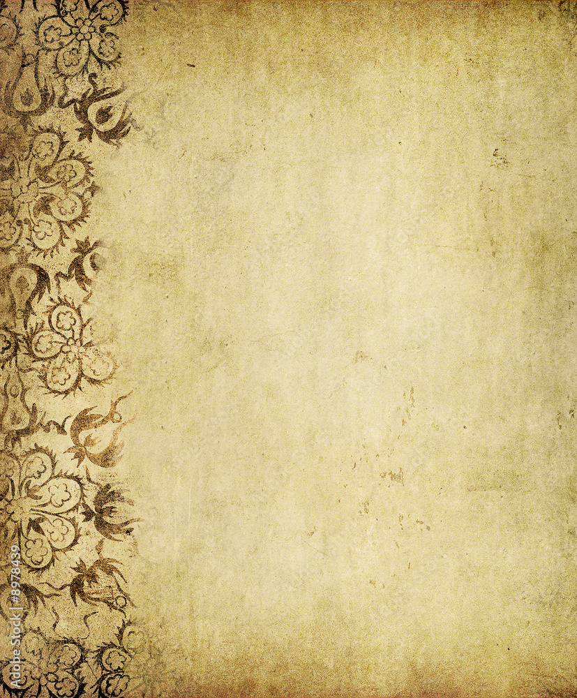 grunge floral background with space for text or image grunge floral background with space for text or image