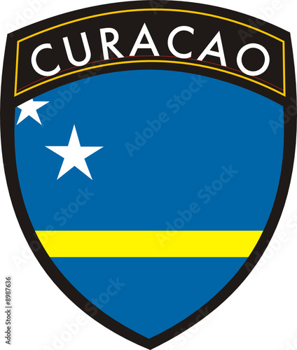 curacao vector crest flag
