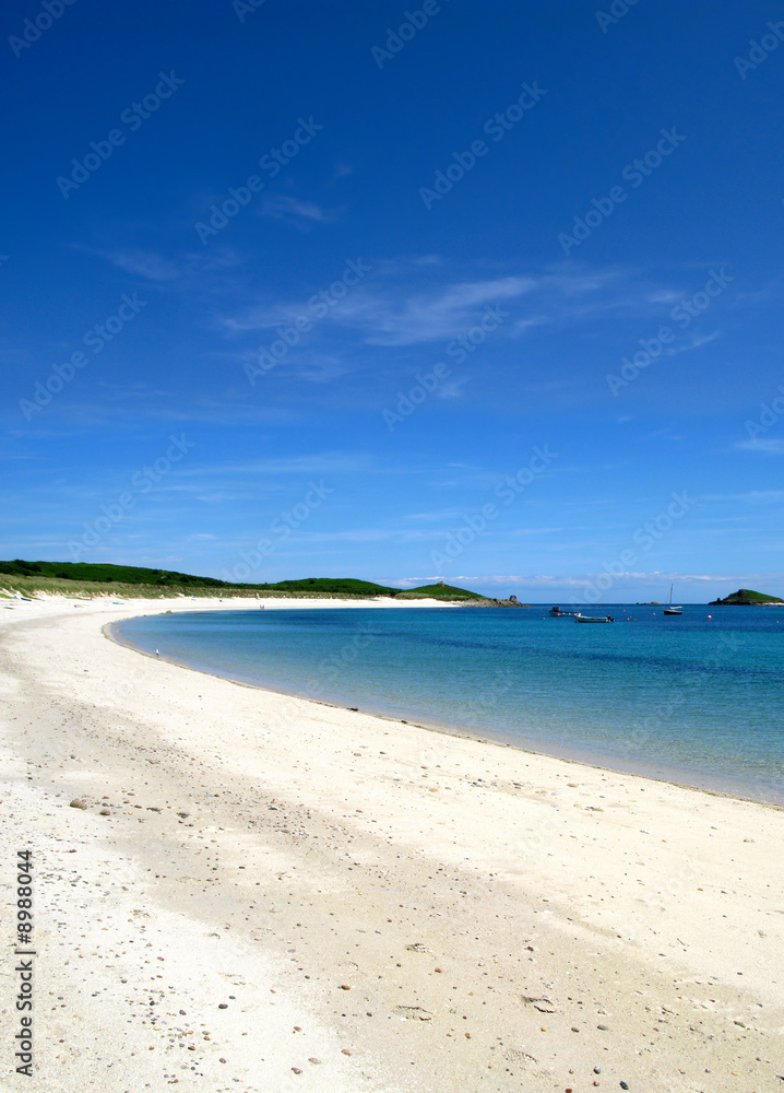 Higher Town bay beach in St. Martins Isles of Scilly.