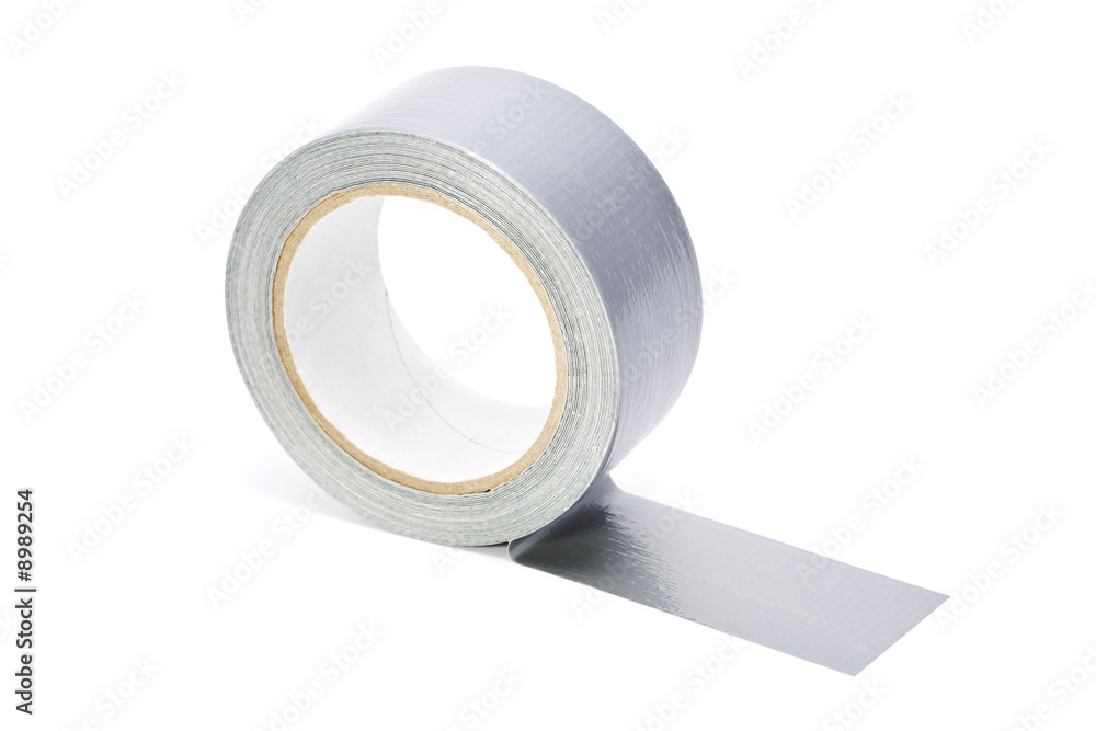 reel of adhesice repair tape isolated on white background reel of adhesice repair tape isolated on white background