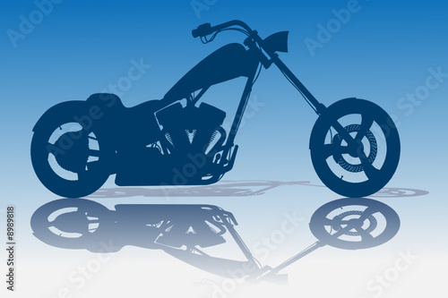 Custom Blue Chopper