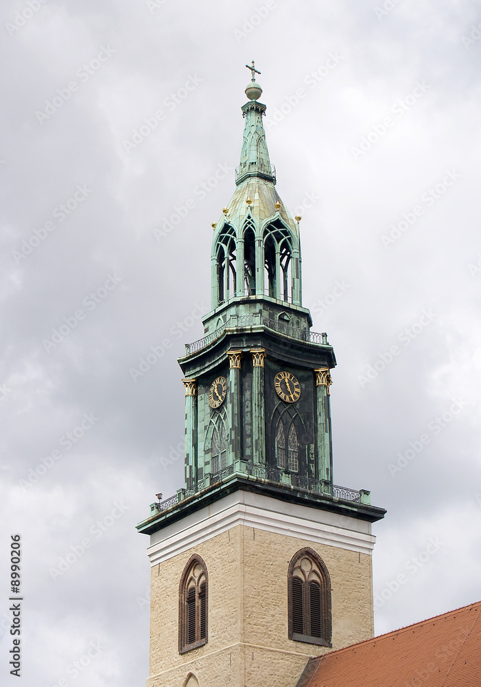 Berlin Marienkirche am Alexander Platz Turm