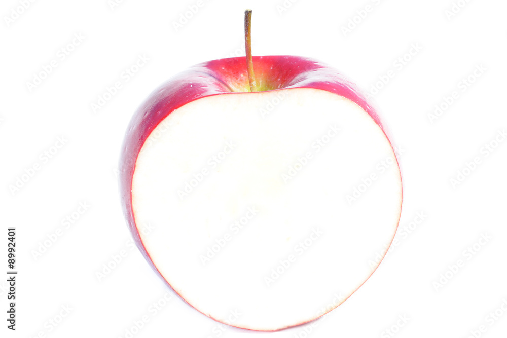 Obraz premium Sliced apple on white