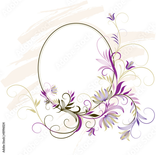 Decorative Frame With Floral Ornament