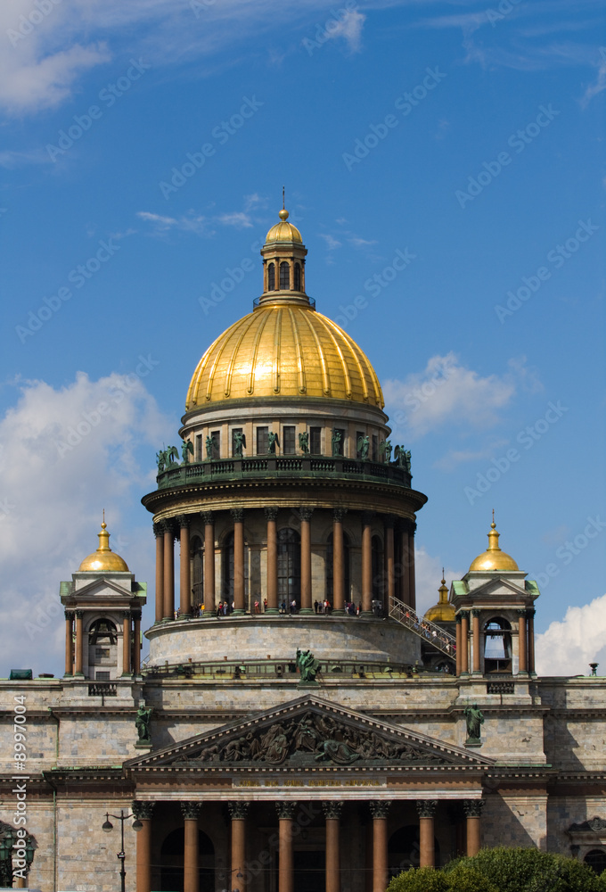 Isaak cathedral in St.-Petersburg in sunny day