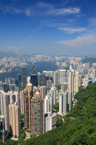 Fototapeta Naklejka Na Ścianę i Meble -  View over Hong Kong as of August 2008