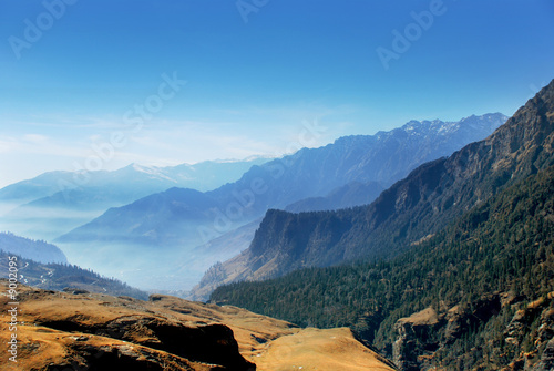 Blue himalaya mountaines