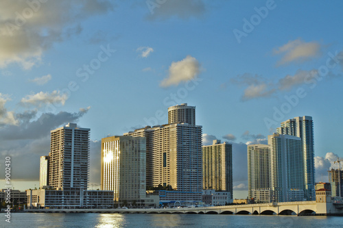 Row of waterfront buildings