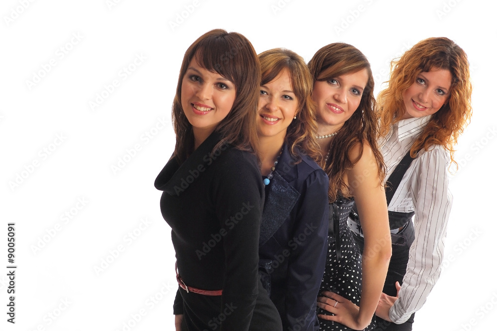 Business womens team isolated Business womens team isolated