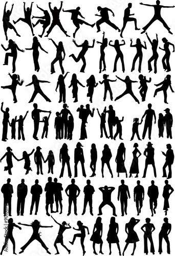 Silhouette of people - Collection
