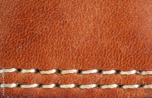 A Leather baseball glove macro background photo