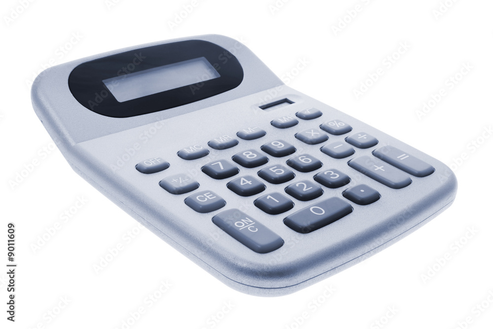 Calculator on Isolated White Background Calculator on Isolated White Background