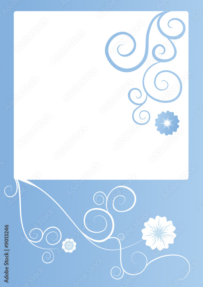 vector frame with flowers