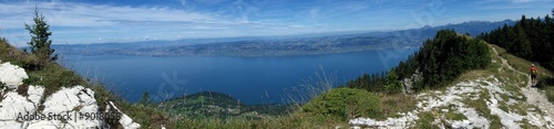 le lac léman, panorama