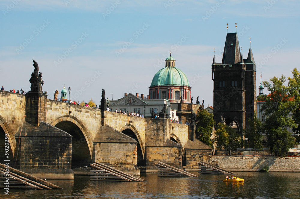 Prague with the Charles bridge