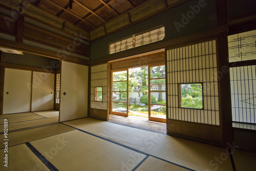 Canvas Print "Tatami" and "Shoji" the old Japanese room.