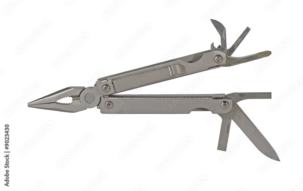 Utility pocket tool isolated on a white backgroung Utility pocket tool isolated on a white backgroung