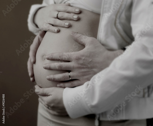A tummy of pregnant woman
