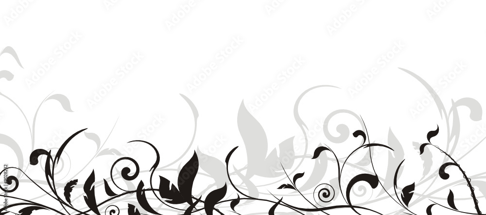 vecteur série - cadre vectoriel bordure florale