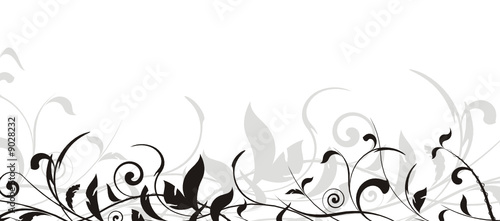 vecteur série - cadre vectoriel bordure florale
