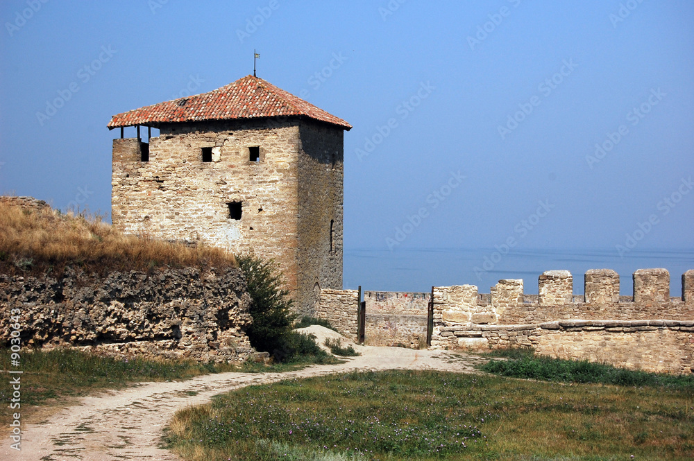 Medieval citadel near Odessa, Ukraine,. Odessa region