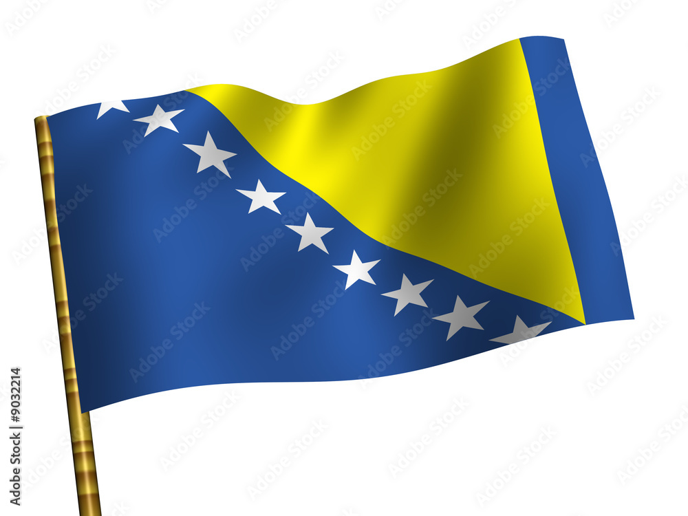 National Flag. Bosnia and Herzegovina