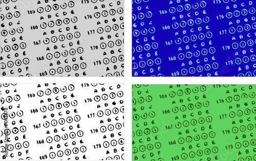 Answer Sheet Illustration