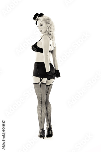 A female dancer, photographed in the studio.