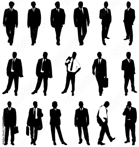 business silhouettes