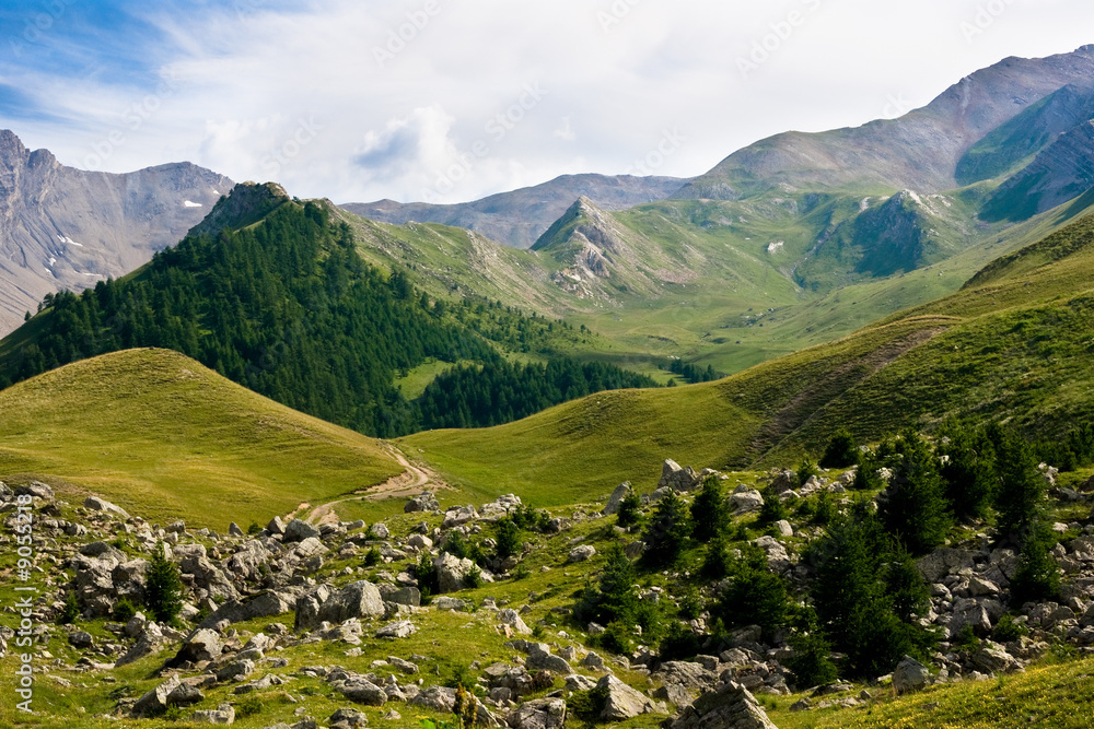 Paysage des Hautes-Alpes (Col de Vars)