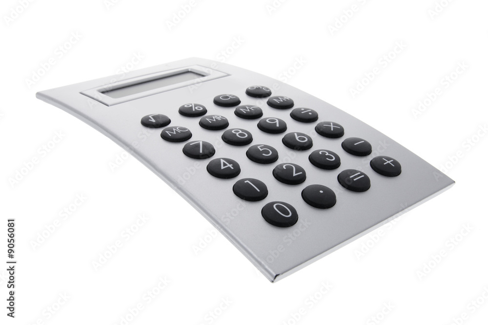 Calculator on Isolated White Background Calculator on Isolated White Background