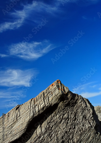 rock and sky landscape