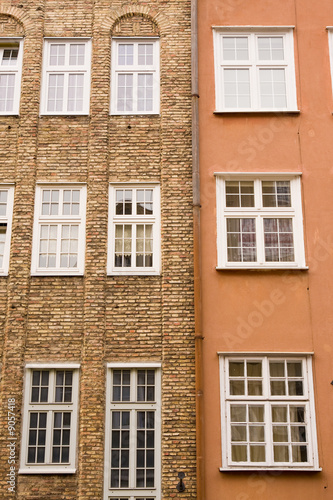 closeup of historic architecture in Gdansk, Poland